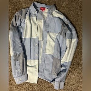 Supreme Blue and Gray Men's Shirt